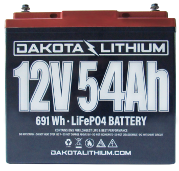 Dakota Lithium 12V 54AH Battery