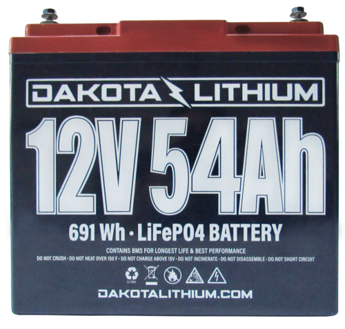 Dakota Lithium 12V 54AH Battery