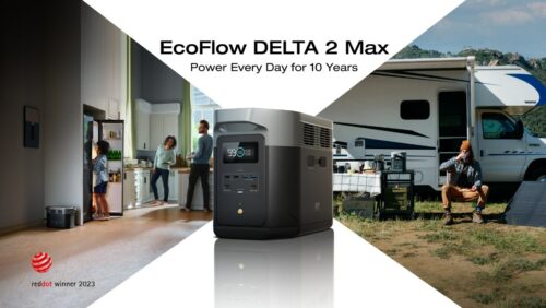 Ecoflow Delta 2 Max Solar Generator and Lithium Power Staton